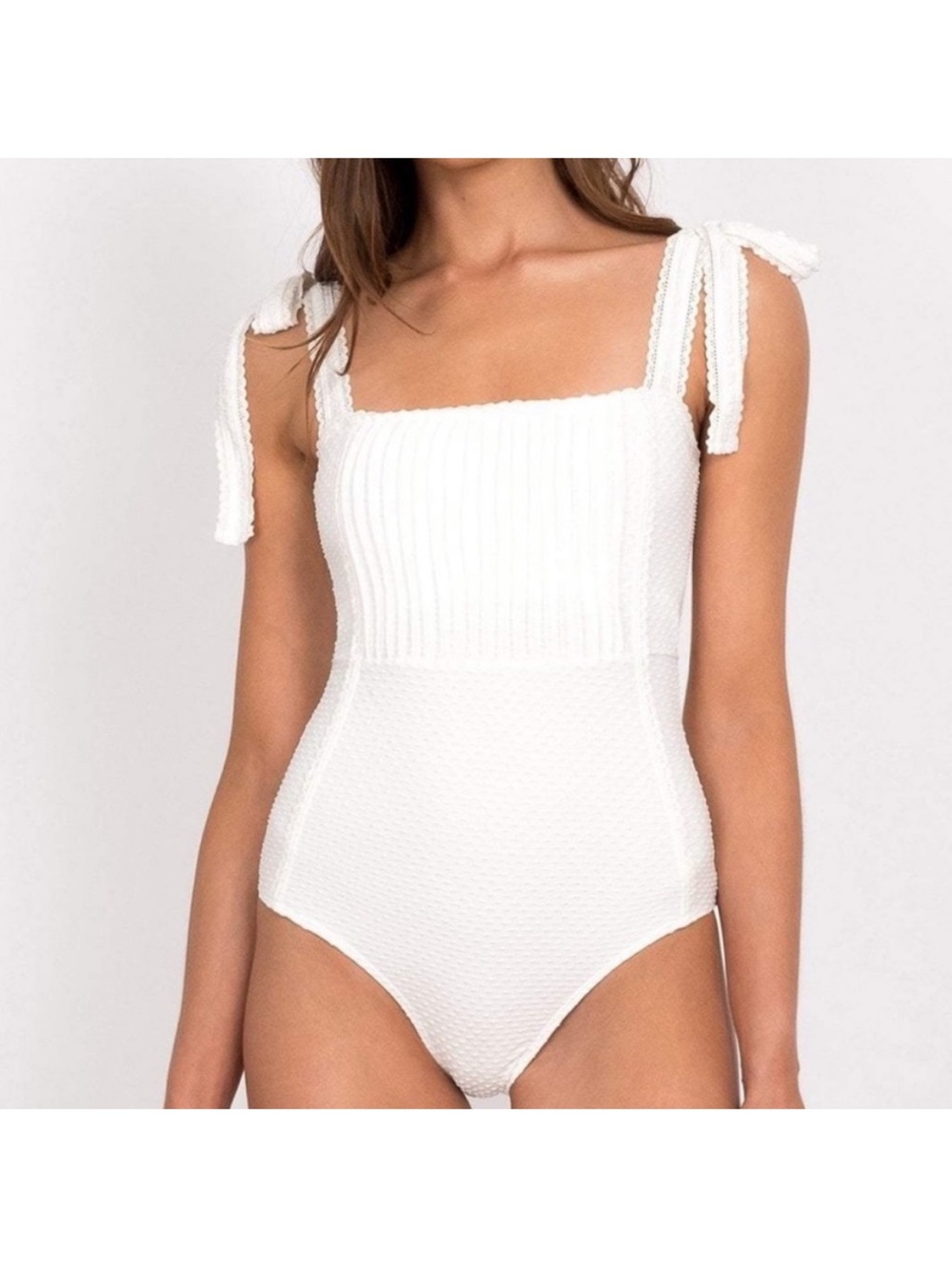 NWT Peony Swim Pintucked One Piece